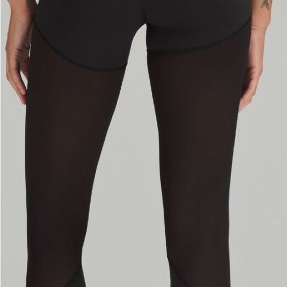🆕🖤 Lululemon Wunder Train Mesh HR Tight 25” - Black - Picture 12 of 12